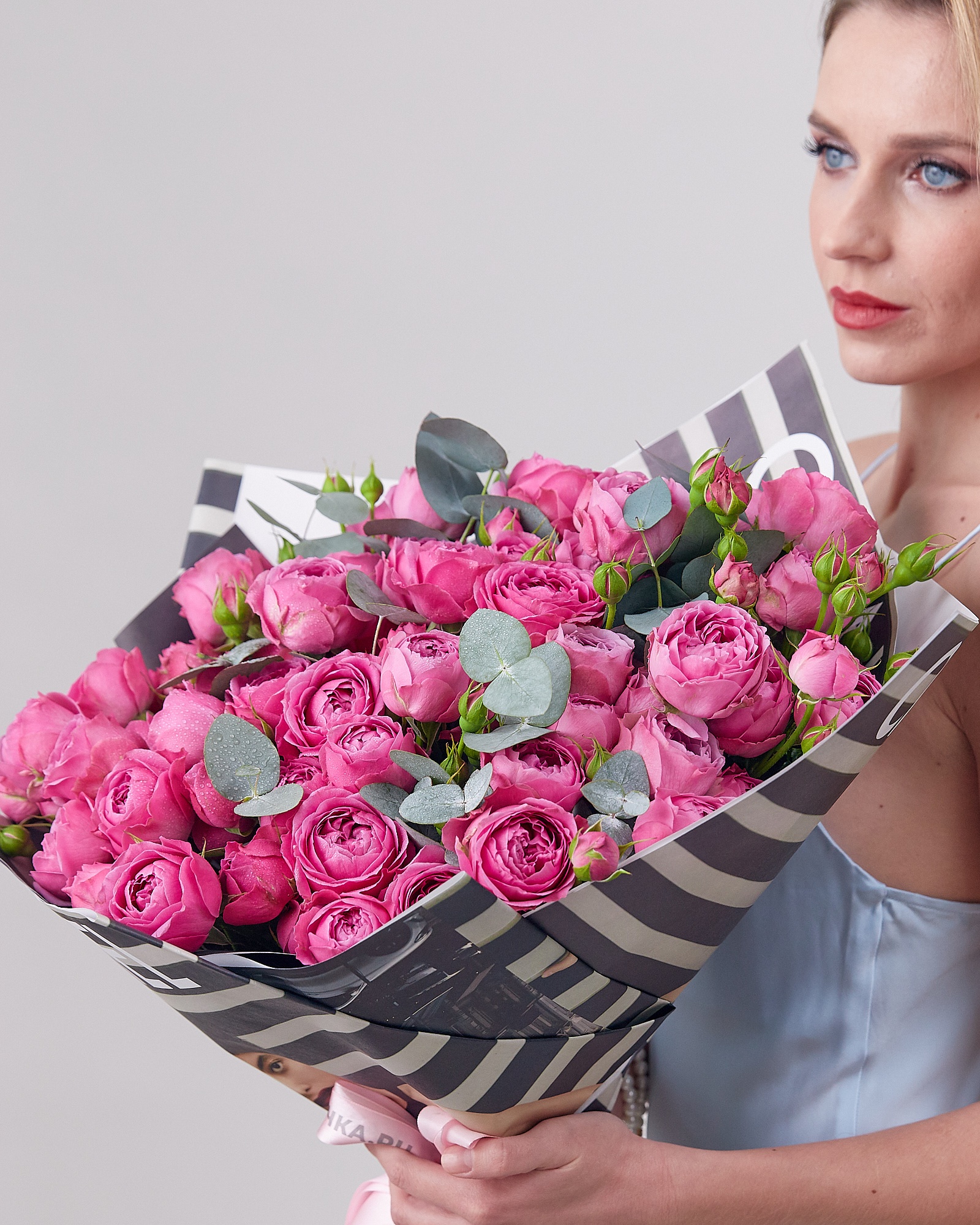 картинка № 28119 Розы кустовые розовые, 21 шт. от магазина Одежда+